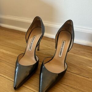 Manolo Blahnik Sleek Black Heels